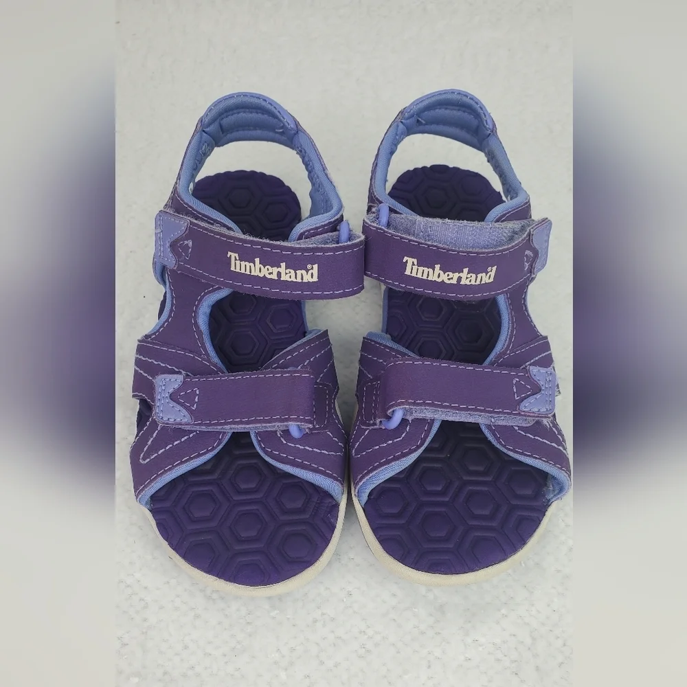Timberland Girls Purple beach water Sandals sz 11 - Picture 3 of 8